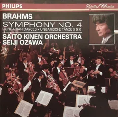 輸入CD Brahms, Ozawa; Kinen, Saito Symphony No. 4 / Hungarian Dances ? Ungarische Tanze 5 & 6 4263912 Philips /00110のサムネイル