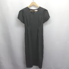 ◇ ⊂ emi+ エミプラス 半袖 膝下丈 ワンピース サイズS ブラック系 レディース E  【1504240028880】