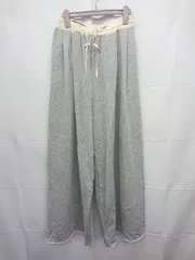 ◇ ⊆ Limue リミュ スウェット ワイド パンツ サイズF グレー レディース E  【1506250005196】