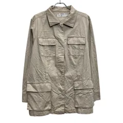 TOMMY HILFIGER コットンジャケット トミーフィルフィガー 3X レディース ベージュ ボタン 古着卸 アメリカ仕入 a611-7164のサムネイル