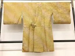 平和屋着物＃道中着　墨流し文様　暈し染め　鈴乃屋扱い　反端付き　ロング丈　正絹　逸品　CAAT5984id