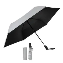超撥水日傘兼用雨傘 携帯便利 耐風頑丈 晴雨兼用 折りたたみ日傘 肌を守る 熱中症対策 折りたたみ傘 遮光遮熱 折り畳み日傘 レディース/メンズ/子供/大人兼用 自動開閉 UVカット率100%認証 【逆戻り防止安全設計】 軽量 大きいサイズ 完全遮光 日傘 k