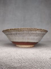 布志名焼 小皿 直径12.0cm 民芸 昭和レトロ スリップウェア（白6