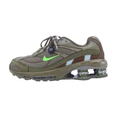 Supreme 22SS DN1615-200 × Nike Shox Ride 2 Neutral Olive Electric Green Pilgrim  カーキ系 27.5cm【中古】のサムネイル