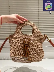 【今日特価】YSL Woven Tote Bag イヴ・サンローラン ウーブントートバッグ-WTO輸入2