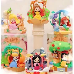 海外 限定 被りなし6種セット ディズニー 公式 プリンセス D-baby 52TOYS ランダム アソート ボックス ブラインド フィギュア セット 中国 オーロラ 白雪姫 アリエル ベル シンデレラ ムーラン