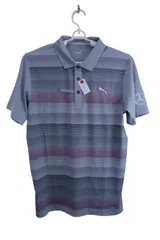 【未使用品】PUMA GOLF(プーマゴルフ) ポロシャツ グレー メンズ US S ゴルフ用品 2410-0439 新品