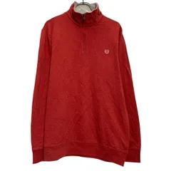 CHAPS ロゴスウェット トレーナー L レッド チャップス ハーフジップ ワンポイント 刺繍 シンプル 古着卸 アメリカ仕入 a612-5215