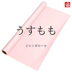 【大きい色画用紙】 ジャンボロール  うすもも色　90㎝ｘ10ｍ巻　1本（全16色）ロール状の大きな色画用紙　子どものお絵描きや制作活動に最適