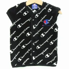 チャンピオン ベスト ジャケット アウター フリース ロゴグラム柄 ベビー 男の子用 80サイズ ブラック Champion 【中古】