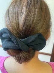 デフトバン お団子ヘアメーカー シニヨンメーカー 黒 撥水 丸型