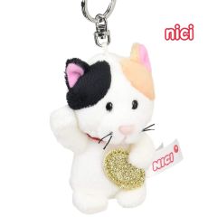 【ラスト1個】 NICI ニキ キーリング ネコ 小判 ミケ 三毛猫 完売品
