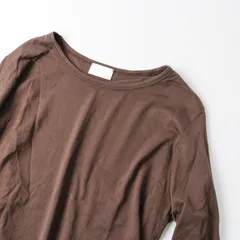ハンドバーク handvaerk コットンロングスリーブTシャツ S/ブラウン カットソー 長袖 トップス【2400013613835】のサムネイル