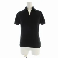 バーバリー ロンドン BURBERRY LONDON ポロシャツ 半袖 ニット 1 黒 ブラック FBA76-149-09 /EE