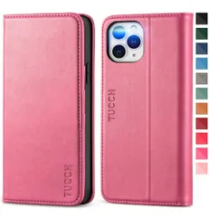 iPhone12ProMax 手帳型 財布型 ケース カバー ショッキングピンク