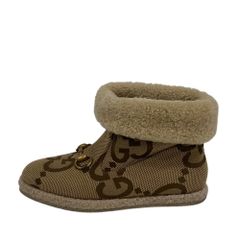 GUCCI グッチ 23 ホースビット ショートブーツ ジャンボGG ボア ブーツ ベージュ レディース ブランド