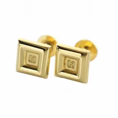 ロエベ LOEWE カフスボタン アクセサリー ロゴ スクエア ゴールド色 ■GY18 /MQ ■OHのサムネイル