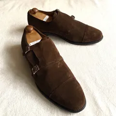 Allen Edmonds アレンエドモンズ  "Mora" モンクストラップ 1990's Made in U.S.A. スエード シューズのサムネイル