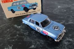 トミカミニクーパー クリヤマ模型特注 青ボデー タミヤルーフ 銀