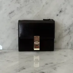 GUCCI グッチ 三つ折財布 ブラック シルバー 金具 本革 レザー コンパクト