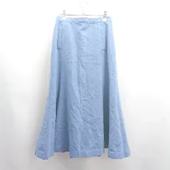 ◇ ⊇ SLOBE IENA スローブ イエナ ウール混 ロング マーメイド スカート サイズ38 ブルー レディース E  【1503310006001】