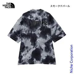【新品】 ノースフェイス ショートスリーブタイダイハンドライティングティー (NT32435) (SP スモークドパール M)