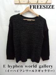 6941　E hyphen world gallery　ニット　フリー