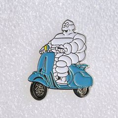 Michelin Man ミシュランマン Bibendum ビバンダム ピンバッジ / Vespa ベスパ Lambretta ランブレッタ Scooter スクーター