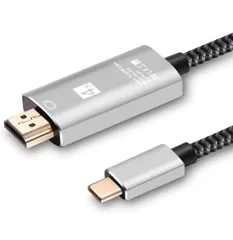 USB Type C to HDMI交換ケーブル USB3.1 Thunderbolt 3 to 4K映像出力 1.8m アダプタ MacBook Pro/MacBook Air 2018/USB C デバイス等対応