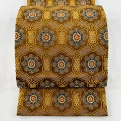 O0327 美品 逸品 圧巻の織 龍村晋 作 鶴 正絹 袋帯