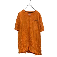 UNDER ARMOUR 半袖 ロゴTシャツ XL オレンジ アンダーアーマー ビッグサイズ Vネック スポーツウェア 古着卸 アメリカ仕入 a605-7274