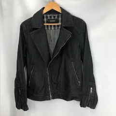 BURBERRY BLACK LABEL デニム　ダブルライダースタイプ　ジャケット　サイズM　06080601　01