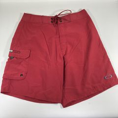 【新品】Oakley サーフパンツ 水着 30 キャノンレッド 海・プールに最適【M20】