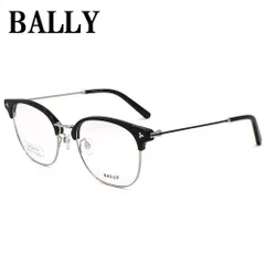 BALLY バリー BY5038D 020 54 メガネ 眼鏡 アイウェア アジアンフィット フレーム 鼻あて メンズ ブラック シルバーのサムネイル