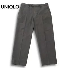 22AW 美品★ UNIQLO ユニクロ 秋冬 ヒートテック★ スマート スリムフィット スラックス パンツ Sz.85cm メンズ 灰 グレー