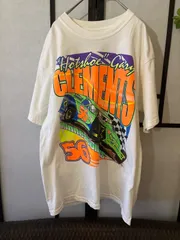 【00s】VINTAGE  Racing USA Tee  手刷り NASCAR レーシング Tシャツ ドラッグレース レーシングカー ヴィンテージ ビンテージ Ford Toyota Honda F1 アイルトンセナ シューマッハ