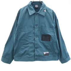 GU ジーユー ミハラヤスヒロ コラボ シェフ ジャケット M 青緑 x MIHARA YASUHIRO メンズ 古着