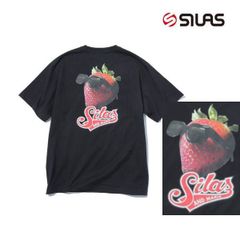 サイラス tシャツ Tシャツ silas SILAS STRAWBERRY S/S TEE 110252011030 メンズ レディース プレゼント  ティシャツ ティーシャツ ブラック 黒 ブランド おしゃれ 苺 いちご イチゴ ストロベリー 半袖 くろ