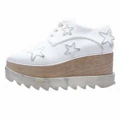 STELLA McCARTNEY ステラ マッカートニー エリス スニーカー 厚底 プラットフォーム スター 35.5 22.5cm 白 レディース 【中古】