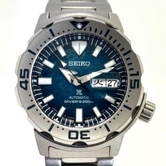 【美品・希少】セイコー　プロスペックス　SBDY115　4R36-11D0　モンスター　ダイバー　セーブザオーシャン　ファーストペンギン　自動巻　青　デイデイト表示（日・英）