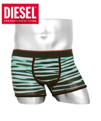 新品 未使用 並行輸入 DIESEL ディーゼル 下着 メンズ ローライズボクサーパンツ UMBX-DAMIEN diesel1fw 【C】ボーダーグリーン