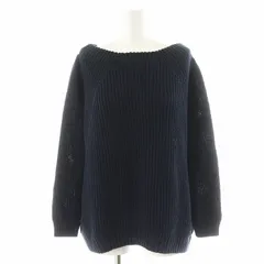 本日のみ⭐未使用に近い⭐ミューズドゥドゥーズィエムクラス　長袖セーターネイビー ミューズドゥーズィエムクラス Double Sweater スウェット 紺
