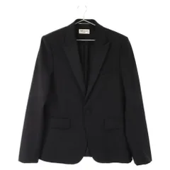 SAINT LAURENT PARIS (サンローランパリ) アイコニック スモーキングジャケット ブレザー テーラードジャケット ブラック 505327のサムネイル