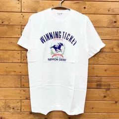 【未使用】ウィニングチケット 柴田政人 1993年 第60回記念 日本ダービー 優勝記念Ｔシャツ M-L 非売品
