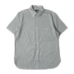 MACKINTOSH マッキントッシュ シャツ サイズ:M ストライプ ボタンダウン 半袖 ドレスシャツ LONDON ホワイト グリーン トップス カジュアルシャツ【メンズ】のサムネイル