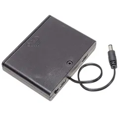新品 KAUMO 電池ケース 単3電池×6本 直列 9V電池ボックス ON/OFFスイッチ付き DCプラグφ5.5/2.1mm 電池ホルダー