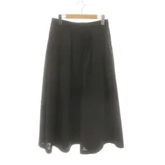 スピック&スパン Spick&Span キルティングJQタックスカート フレアスカート ロング 38 ブラック /DF ■OS