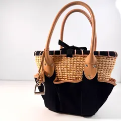✨Cランク✨Ralph Lauren ラルフローレン　かごバッグ　カゴバッグ　夏バッグ