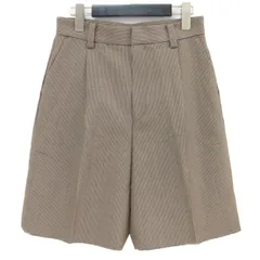 【美品】Plage プラージュ パンツ ショートパンツ タック ボトムス ズボン ブラウン系 茶 36 S ハウンドトゥース チェック ウール スラックス きれいめ カジュアル 大人女子 女性 着回し 柄  マニッシュ モダン クラシック クラシカルのサムネイル