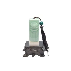 篆刻 天賜百福 篆書 パネル 美品 及び 使用 手彫り 篆刻石材 104